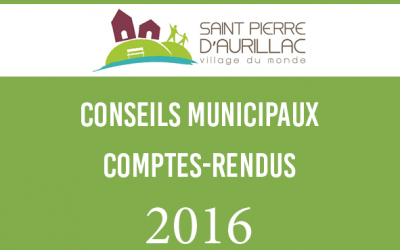 Comptes-rendus de 2016