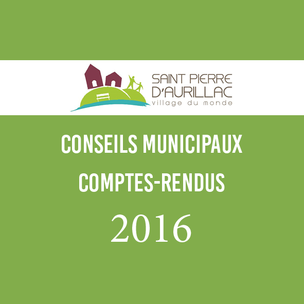 Comptes-rendus de 2016